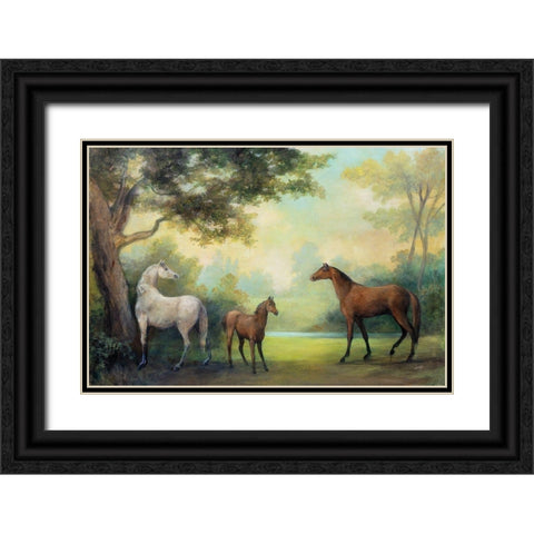 Near the Pasture Black Ornate Wood Framed Art Print with Double Matting by Purinton, Julia