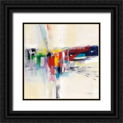 Rainbow Kaleidoscope Black Ornate Wood Framed Art Print with Double Matting by Vassileva, Silvia