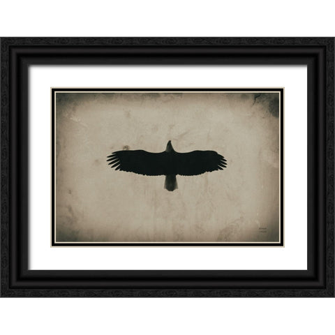 Eagle Pass Black Ornate Wood Framed Art Print with Double Matting by Larson, Nathan