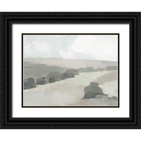 Light in the Valley Neutral Black Ornate Wood Framed Art Print with Double Matting by Purinton, Julia