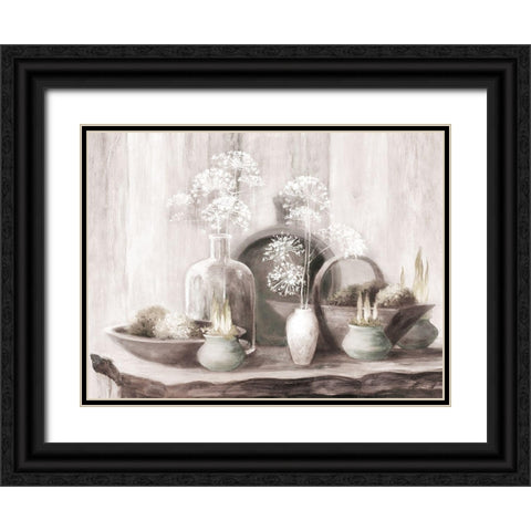 Rustic Elegance I Neutral Black Ornate Wood Framed Art Print with Double Matting by Purinton, Julia
