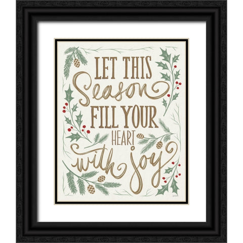 Wonderful Time IV Light Heart Black Ornate Wood Framed Art Print with Double Matting by Tavoletti, Anne