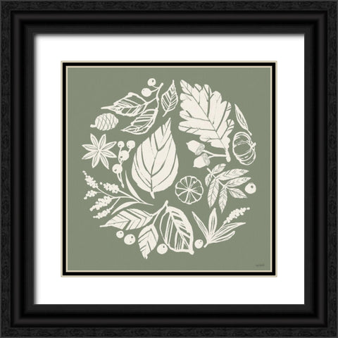 Autumn Tones X Black Ornate Wood Framed Art Print with Double Matting by Tavoletti, Anne