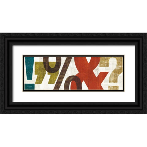 Punctuated II Black Ornate Wood Framed Art Print with Double Matting by Mullan, Michael