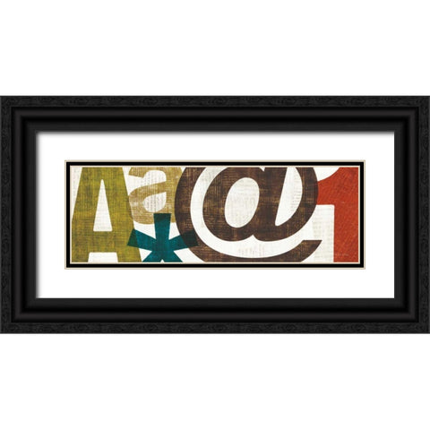 Punctuated III Black Ornate Wood Framed Art Print with Double Matting by Mullan, Michael