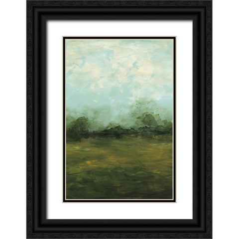 Meadows Edge Dark Crop Black Ornate Wood Framed Art Print with Double Matting by Prahl, Courtney