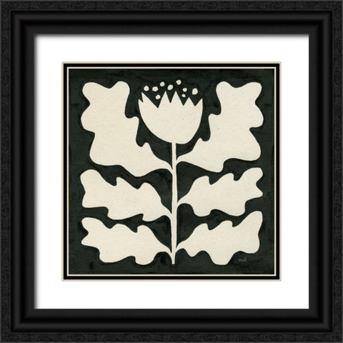 Delighted I Black Ornate Wood Framed Art Print with Double Matting by Hershey, Moira