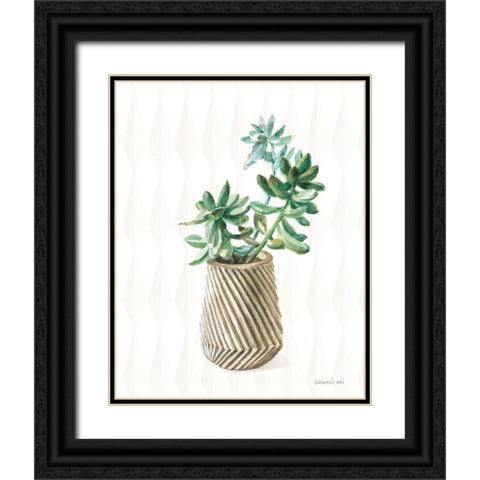 Desert Greenhouse X Subtle Black Ornate Wood Framed Art Print with Double Matting by Nai, Danhui