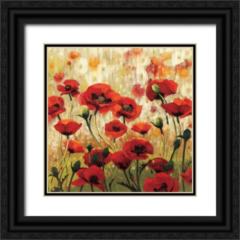 Sunny Spring Glee Black Ornate Wood Framed Art Print with Double Matting by Novak, Shirley