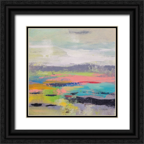 Blooming Field I Black Ornate Wood Framed Art Print with Double Matting by Vassileva, Silvia