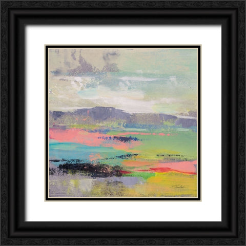 Blooming Field II Black Ornate Wood Framed Art Print with Double Matting by Vassileva, Silvia