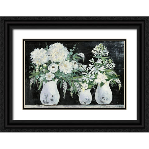 Late Summer Bouquet IV Black Ornate Wood Framed Art Print with Double Matting by Purinton, Julia