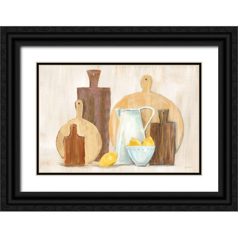 Marnies Kitchen III Black Ornate Wood Framed Art Print with Double Matting by Schlabach, Sue