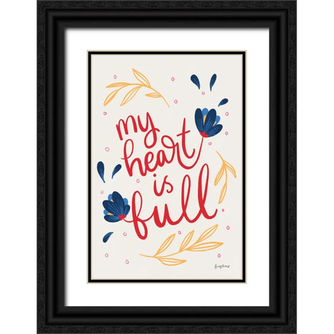 Bold Bright II Black Ornate Wood Framed Art Print with Double Matting by Thorns, Becky