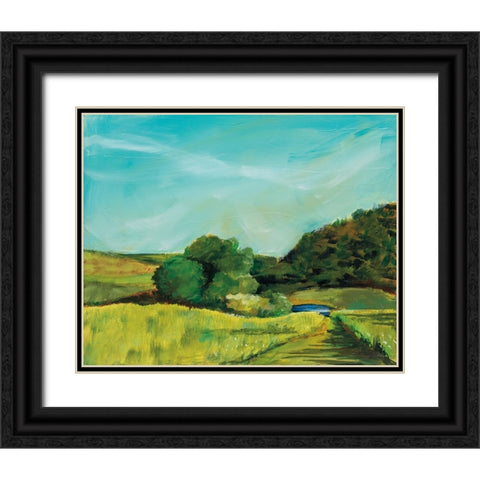 View from Rock Hill Black Ornate Wood Framed Art Print with Double Matting by Schlabach, Sue