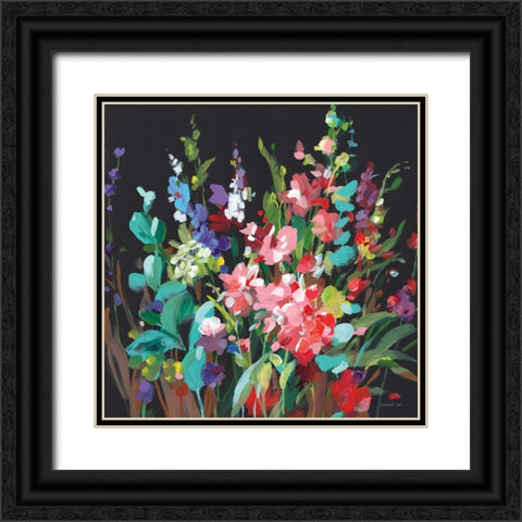 Brightness Flowering Black Ornate Wood Framed Art Print with Double Matting by Nai, Danhui