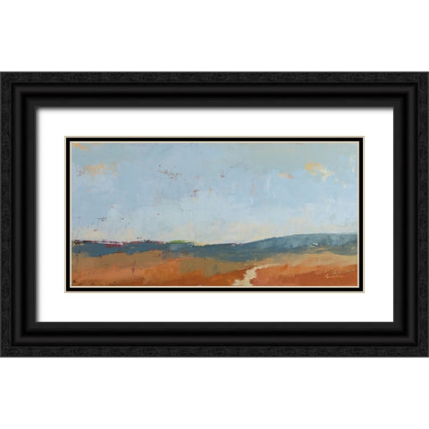 Nowhere Near Black Ornate Wood Framed Art Print with Double Matting by Munger, Pamela