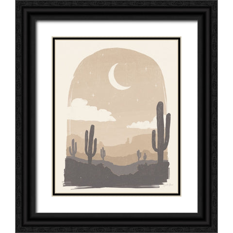 Desert II Neutral Black Ornate Wood Framed Art Print with Double Matting by Penner, Janelle