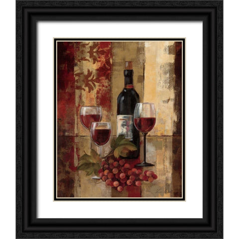 Graffiti and Wine II Black Ornate Wood Framed Art Print with Double Matting by Vassileva, Silvia