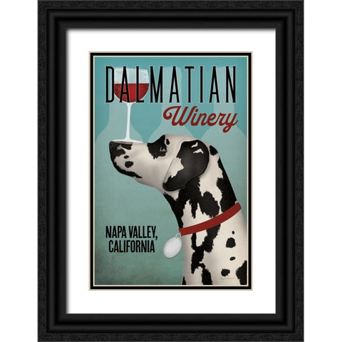 Dalmation Winery Black Ornate Wood Framed Art Print with Double Matting by Fowler, Ryan