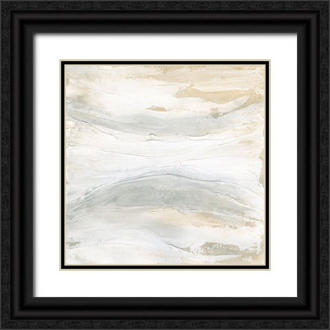 Toned Texture V Black Ornate Wood Framed Art Print with Double Matting by Paschke, Chris