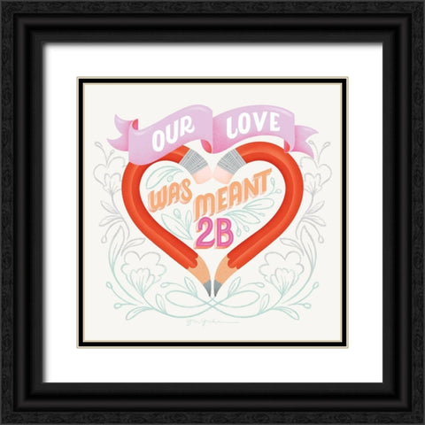 Just My Type VI Black Ornate Wood Framed Art Print with Double Matting by Graham, Gia