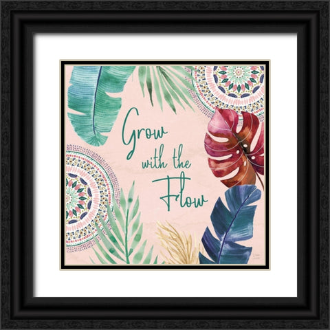 The Tropics VII Black Ornate Wood Framed Art Print with Double Matting by June, Dina