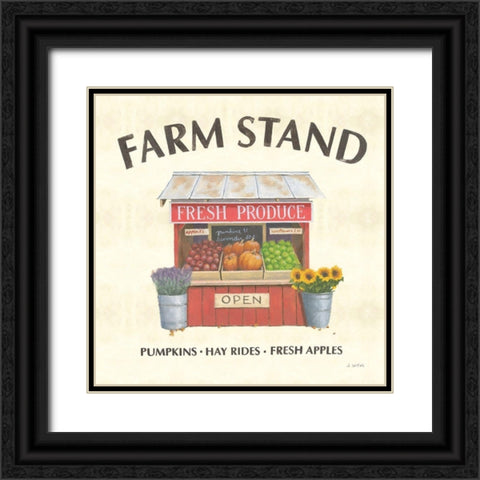 Heartland Harvest Moments II Farm Stand Black Ornate Wood Framed Art Print with Double Matting by Wiens, James