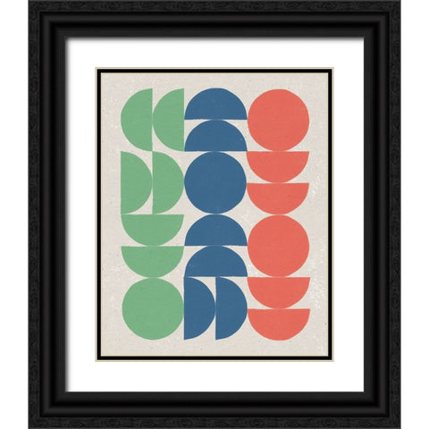 Make it Mod I Bright Black Ornate Wood Framed Art Print with Double Matting by Hershey, Moira