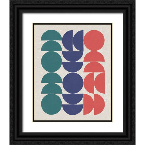 Make it Mod II Green Black Ornate Wood Framed Art Print with Double Matting by Hershey, Moira