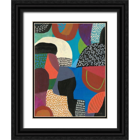 Wait Black Ornate Wood Framed Art Print with Double Matting by Warrick, Cheryl