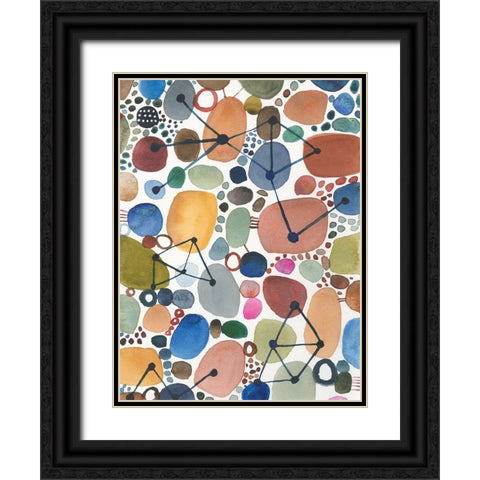 Bliss I Black Ornate Wood Framed Art Print with Double Matting by Warrick, Cheryl