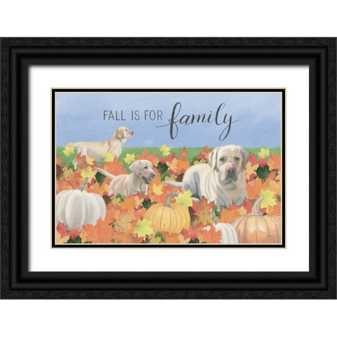 Fall at the Farm I Black Ornate Wood Framed Art Print with Double Matting by Wiens, James