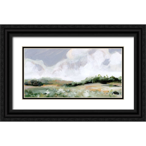 Soft Summer Sky Black Ornate Wood Framed Art Print with Double Matting by Pete, Katrina