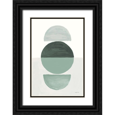 In Between I Eucalyptus Black Ornate Wood Framed Art Print with Double Matting by Nai, Danhui
