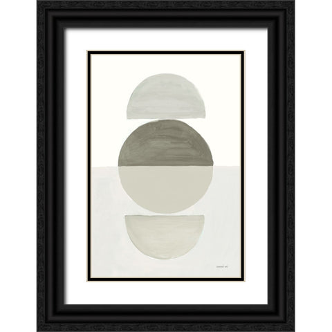 In Between I Neutral Black Ornate Wood Framed Art Print with Double Matting by Nai, Danhui