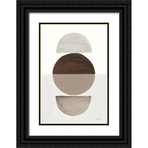 In Between I Earth Black Ornate Wood Framed Art Print with Double Matting by Nai, Danhui