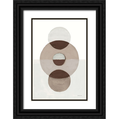 In Between II Earth Black Ornate Wood Framed Art Print with Double Matting by Nai, Danhui