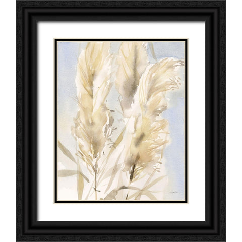 Pampas Grasses Black Ornate Wood Framed Art Print with Double Matting by Pete, Katrina