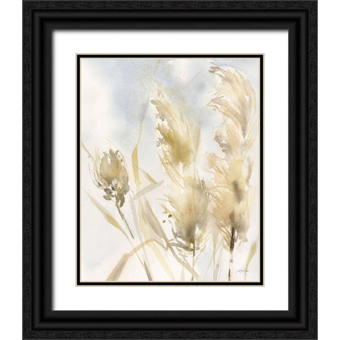 Pampas Grasses Black Ornate Wood Framed Art Print with Double Matting by Pete, Katrina