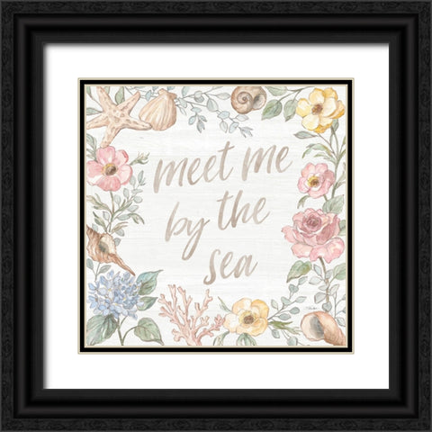 Coastal Cottage II Black Ornate Wood Framed Art Print with Double Matting by Vassileva, Silvia