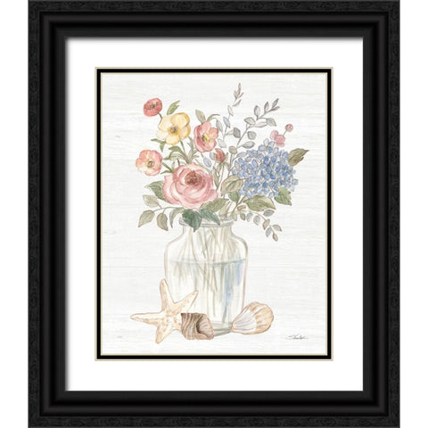 Coastal Cottage IV Black Ornate Wood Framed Art Print with Double Matting by Vassileva, Silvia