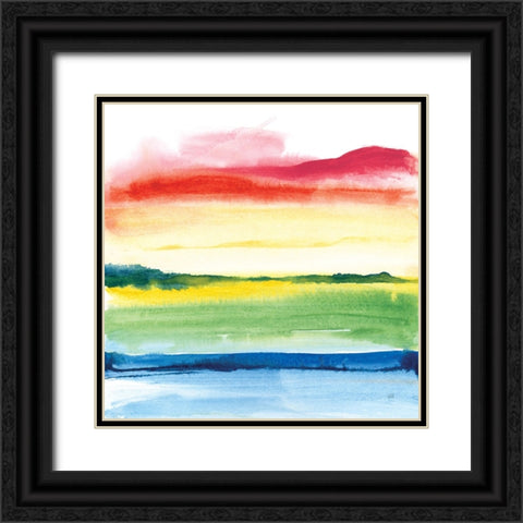 Jewel Waterway V Black Ornate Wood Framed Art Print with Double Matting by Paschke, Chris