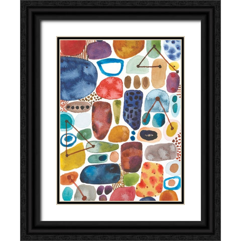 Alchemy II Black Ornate Wood Framed Art Print with Double Matting by Warrick, Cheryl