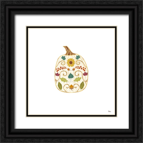 Autumn Otomi XIII Black Ornate Wood Framed Art Print with Double Matting by Charron, Veronique