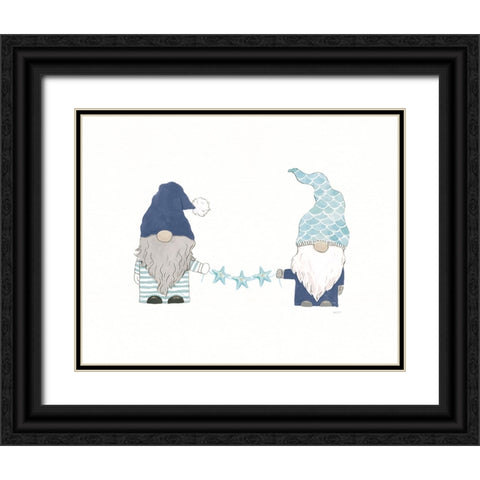 Coastal Gnomes I Black Ornate Wood Framed Art Print with Double Matting by Jackson, Jenaya