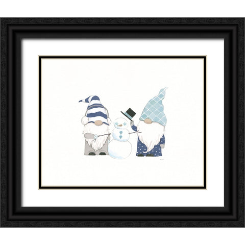 Coastal Gnomes II Black Ornate Wood Framed Art Print with Double Matting by Jackson, Jenaya