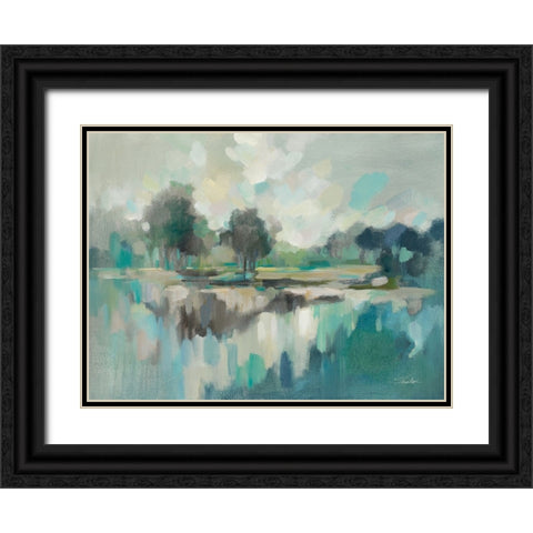 Dreamland with Navy Black Ornate Wood Framed Art Print with Double Matting by Vassileva, Silvia