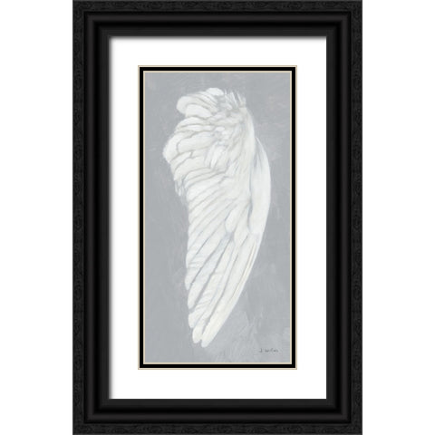 Wings III on Gray Flipped Black Ornate Wood Framed Art Print with Double Matting by Wiens, James