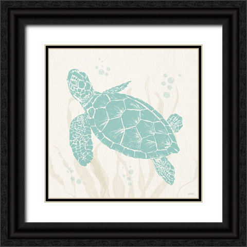 Seaside Style III Black Ornate Wood Framed Art Print with Double Matting by Tavoletti, Anne